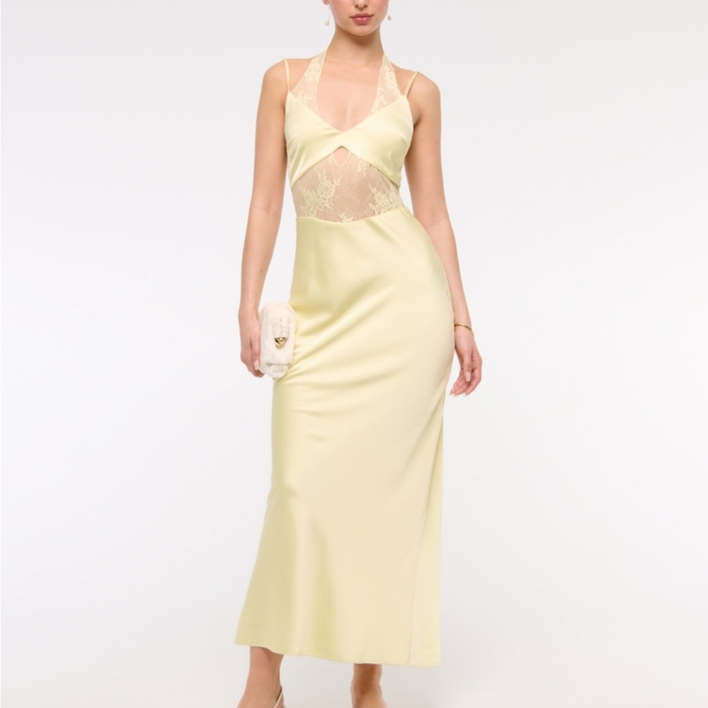 Abercrombie & Fitch Yellow Lace Chemise